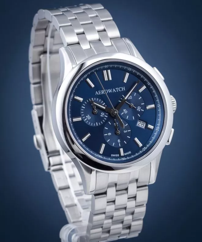Pánské hodinky Aerowatch Les Grandes Classiques Pilote Chrono 83966-AA06-M 83966-AA06-M