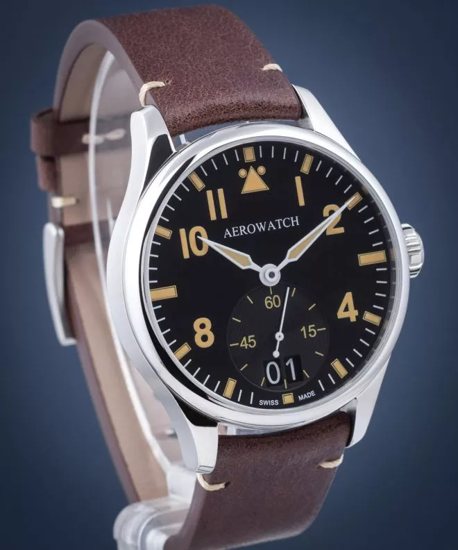 Pánské hodinky Aerowatch Renaissance Aviateur Quartz 39982-AA09 39982-AA09