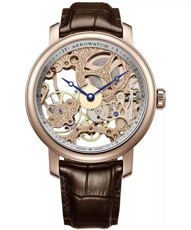 Pánské hodinky Aerowatch Renaissance Big Mechanical Skeleton 57931-RO01 57931-RO01
