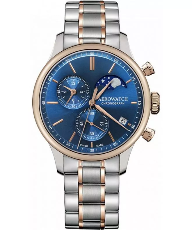 Pánské hodinky Aerowatch Renaissance Chrono Moon Phases 78986-BI04-M 78986-BI04-M