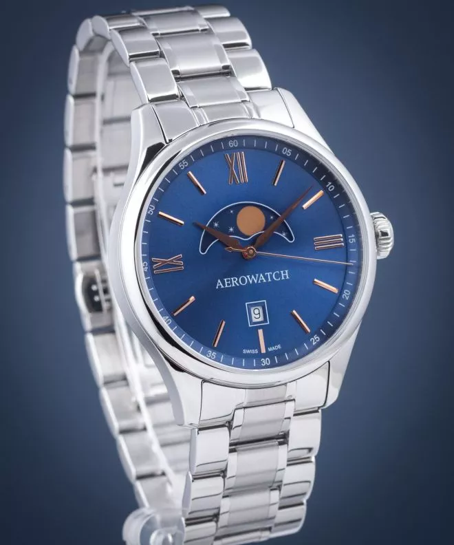 Pánské hodinky Aerowatch Renaissance Moon Phase 08985-AA01-M 08985-AA01-M
