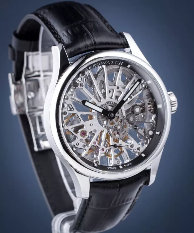 Pánské hodinky Aerowatch Renaissance Skeleton Cobweb 50981-AA17 50981-AA17