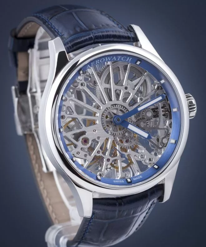 Pánské hodinky Aerowatch Renaissance Skeleton Cobweb 50981-AA19 50981-AA19
