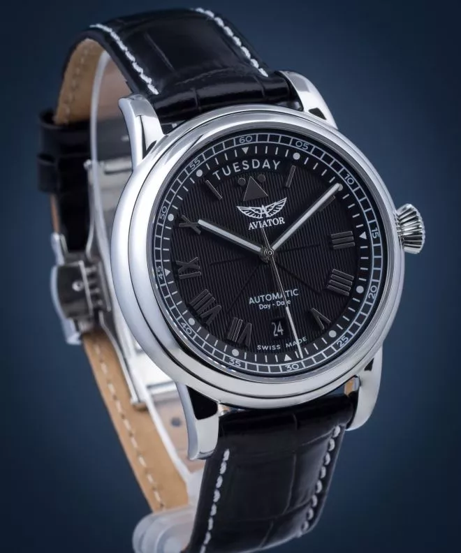 Pánské hodinky Aviator Douglas Day-Date V.3.35.0.274.4 V.3.35.0.274.4