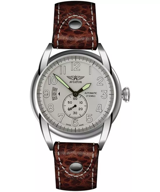 Pánské hodinky Aviator Vintage Bristol Automatic Limited Edition V.3.07.0.019.4 V.3.07.0.019.4