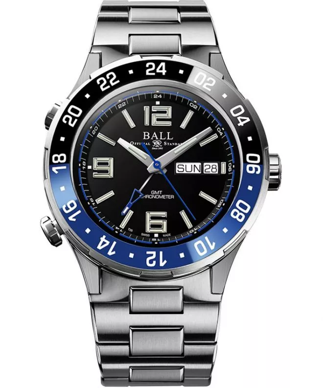Hodinky pánské Ball Roadmaster Marine Chronometer GMT Limited Edition DG3000A-S1CJ-BK