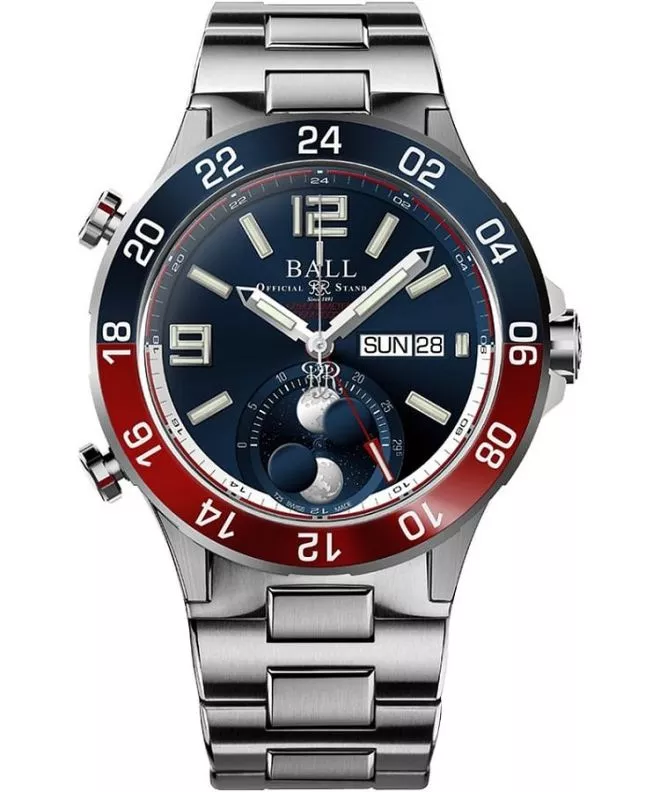 Hodinky pánské Ball Roadmaster Marine GMT Moon Phase Limited Edition DG3220A-S1CJ-BE