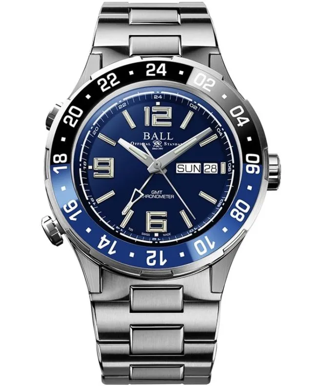 Hodinky pánské Ball Roadmaster Marine GMT Titanium Automatic Limited Edition DG3000A-S1CJ-BE