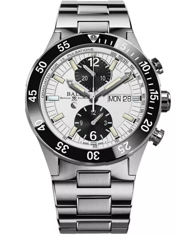 Hodinky pánské Ball Roadmaster Rescue Chronograph Chronograph Limited Edition DC3030C-S-WHBK