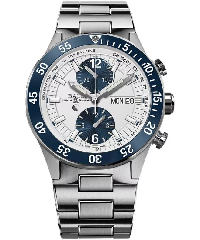 Hodinky pánské Ball Roadmaster Rescue Chronograph Limited Edition DC3030C-S1-WH