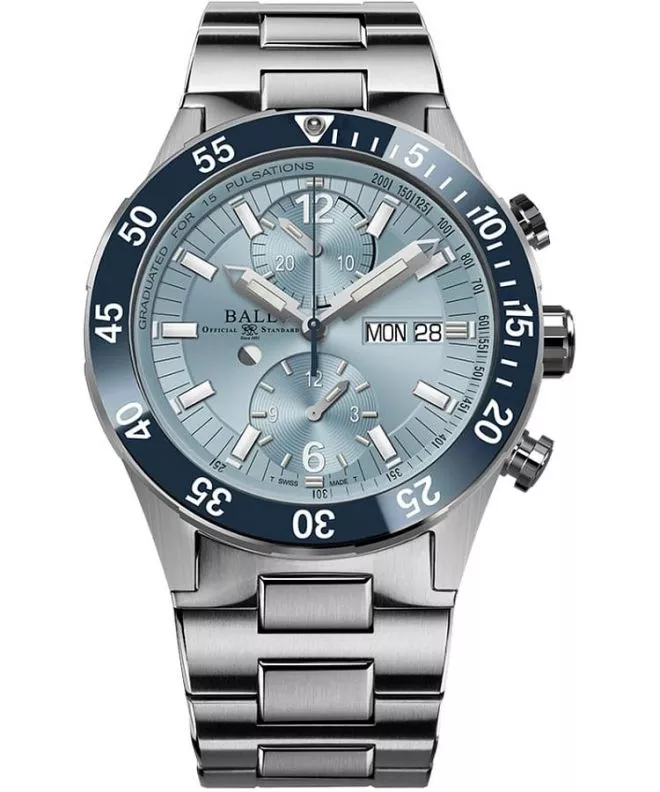 Hodinky pánské Ball Roadmaster Rescue Ice Blue Chronograph Limited Edition DC3030C-S3-IBE