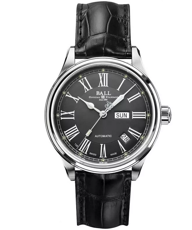 Hodinky pánské Ball Trainmaster Roman Automatic NM1058D-L4J-GY