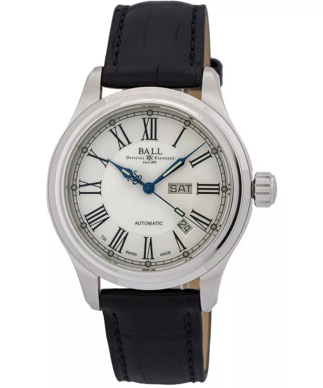 Hodinky pánské Ball Trainmaster Roman Automatic NM1058D-L4J-WH