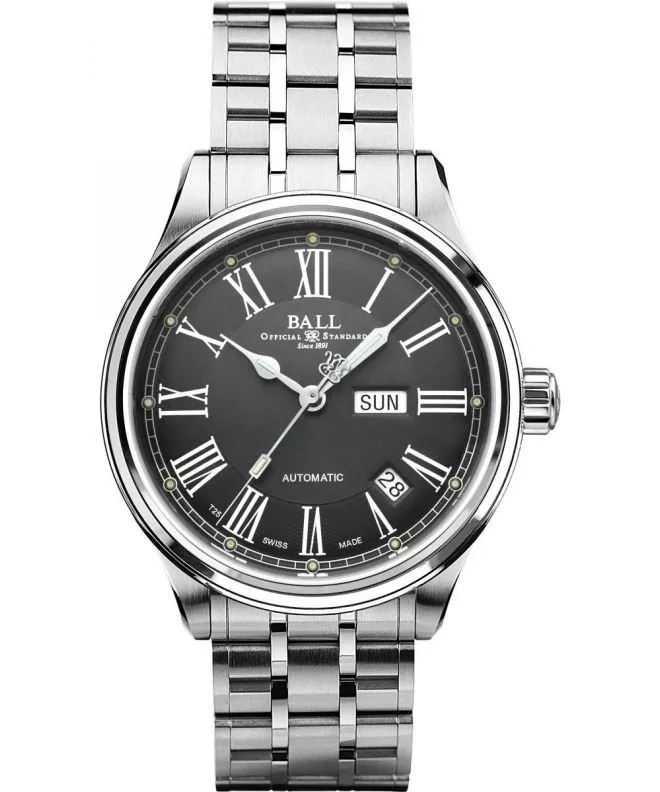 Hodinky pánské Ball Trainmaster Roman Automatic NM1058D-S4J-GY