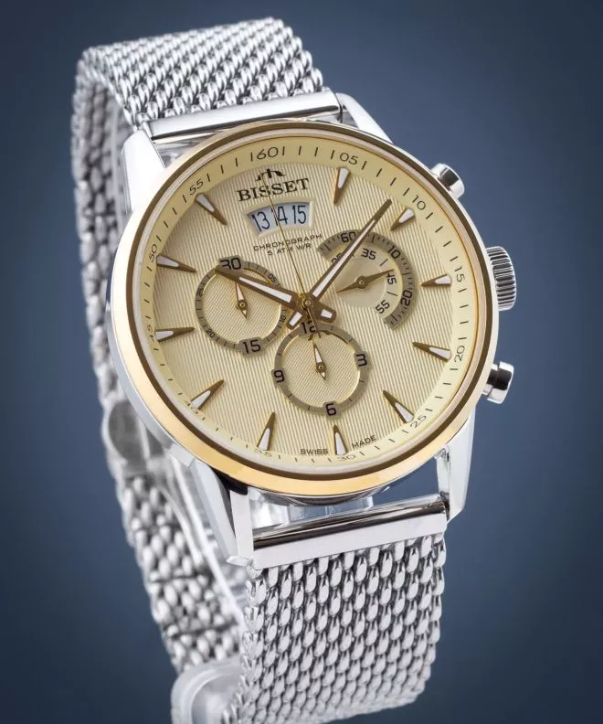 Pánské hodinky Bisset Vaud Chronograph BSDE88TIGX05AX BSDE88TIGX05AX