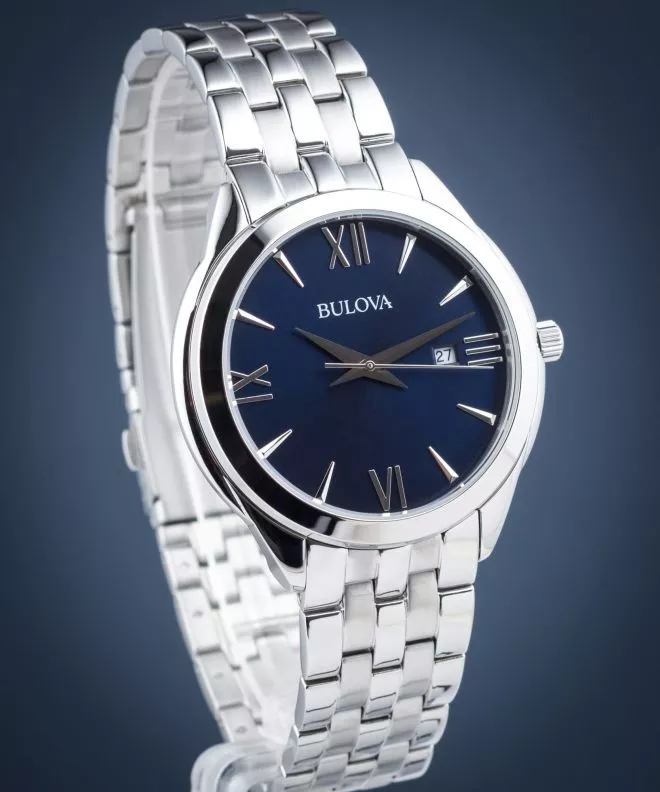 Pánské hodinky Bulova Classic Blue Dial 96B303 96B303