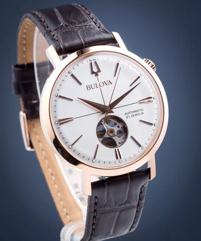Pánské hodinky Bulova Classic Automatic Open Heart 97A136 97A136