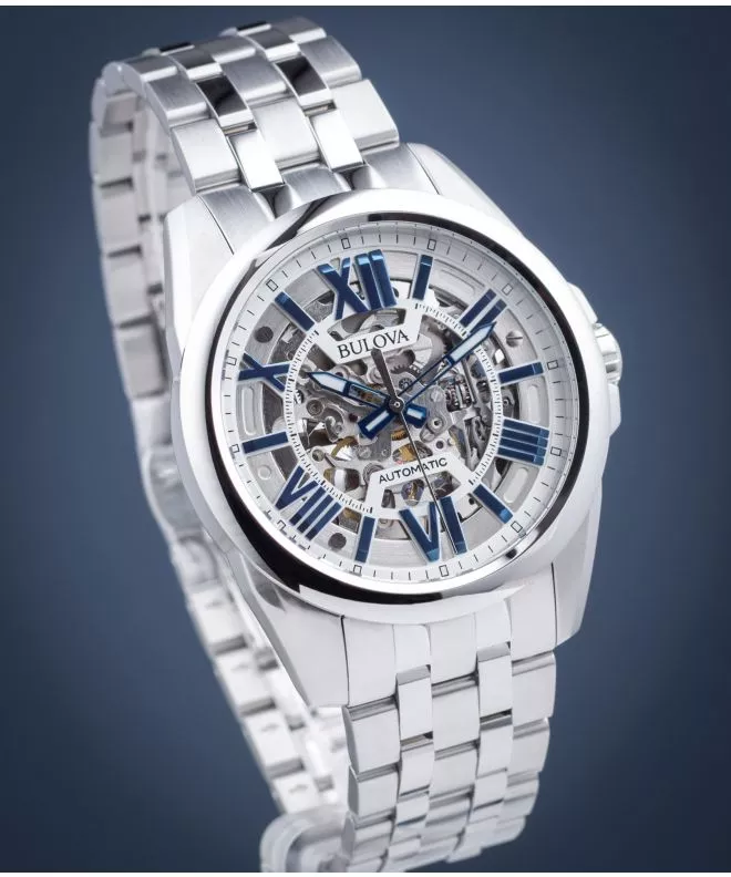 Pánské hodinky Bulova Skeleton Automatic Open Heart 96A187 96A187