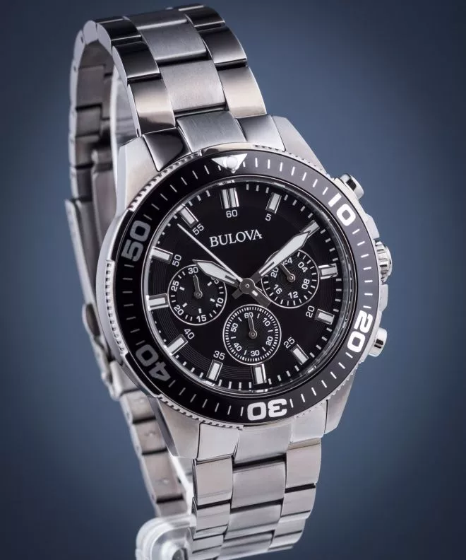 Pánské hodinky Bulova Sport Black Chronograph 98A249 98A249