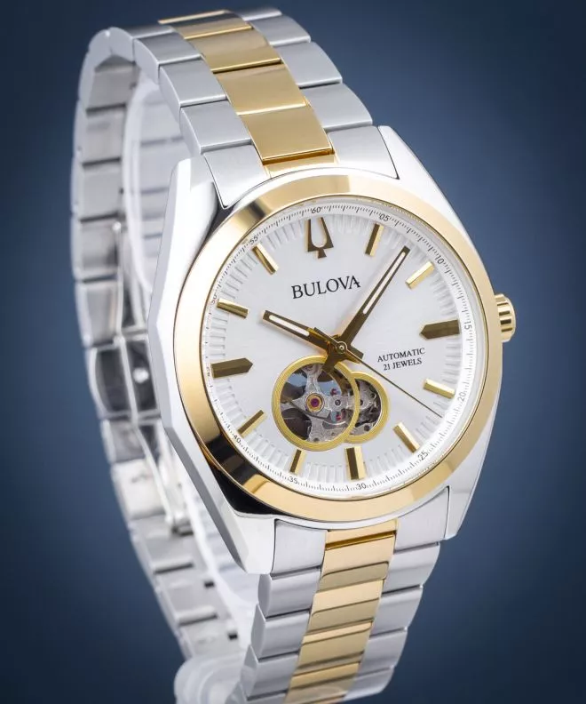 Pánské hodinky Bulova Surveyor Open Heart Automatic 98A284