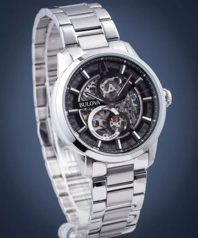Pánské hodinky Bulova Sutton Skeleton Automatic 96A208 96A208