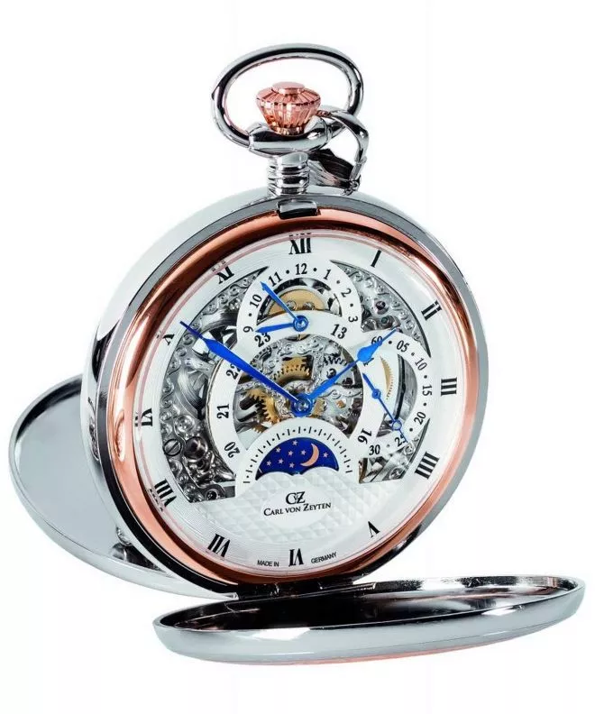 Pánské hodinky Carl von Zeyten Alb Pocket Skeleton Mechanical CVZ0040RSL CVZ0040RSL