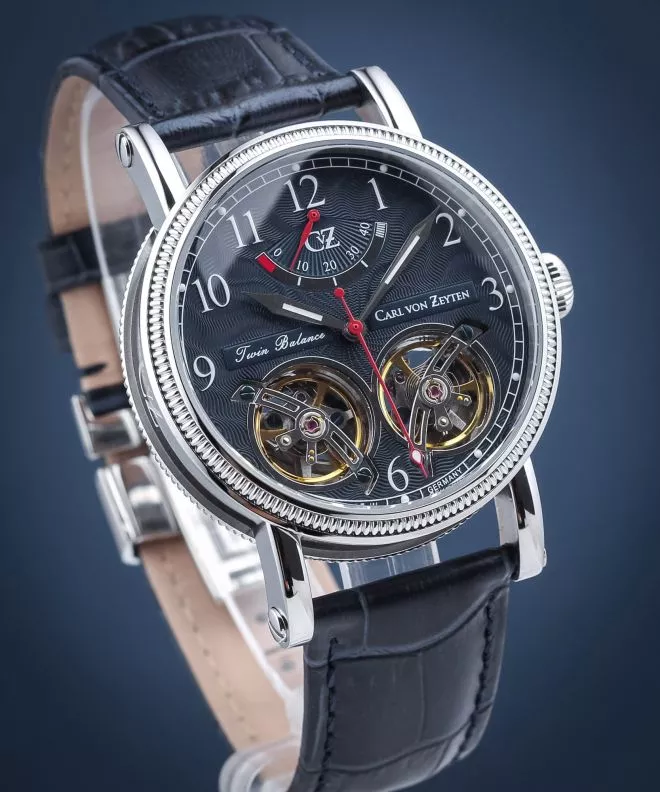 Pánské hodinky Carl von Zeyten Bernau Twin Balance Automatic CVZ0033BL CVZ0033BL