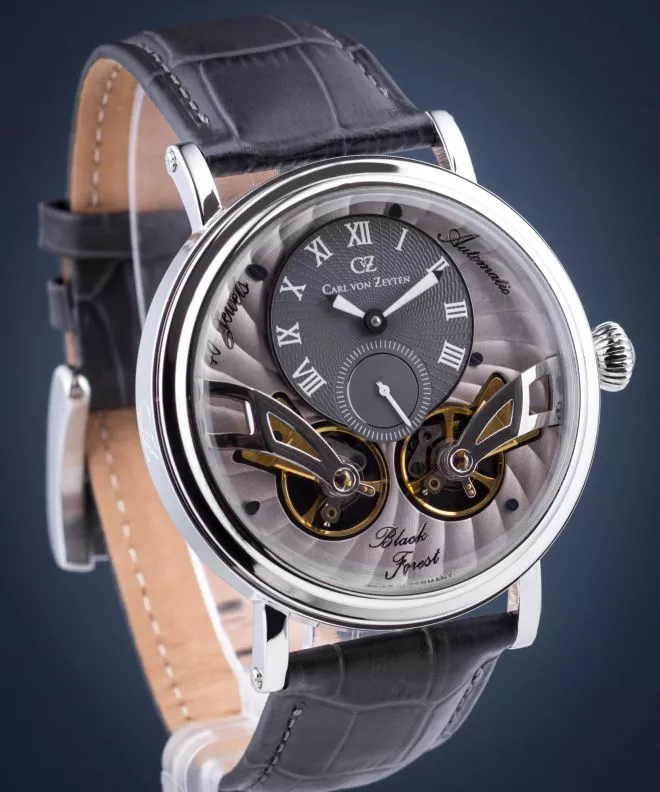 Pánské hodinky Carl von Zeyten Black Forest Twin Balance Automatic CVZ0017SGY CVZ0017SGY