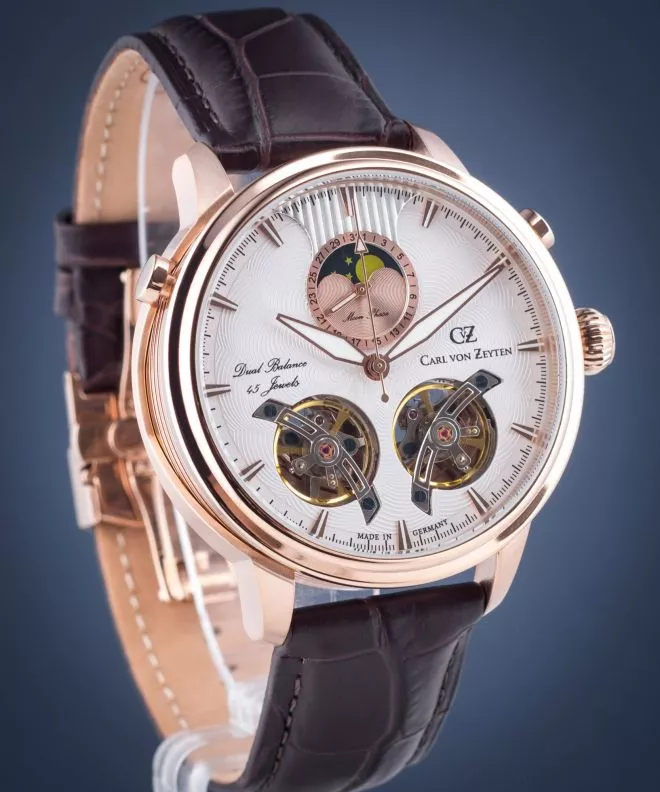Pánské hodinky Carl von Zeyten Durbach Twin Balance Automatic CVZ0060RWH CVZ0060RWH