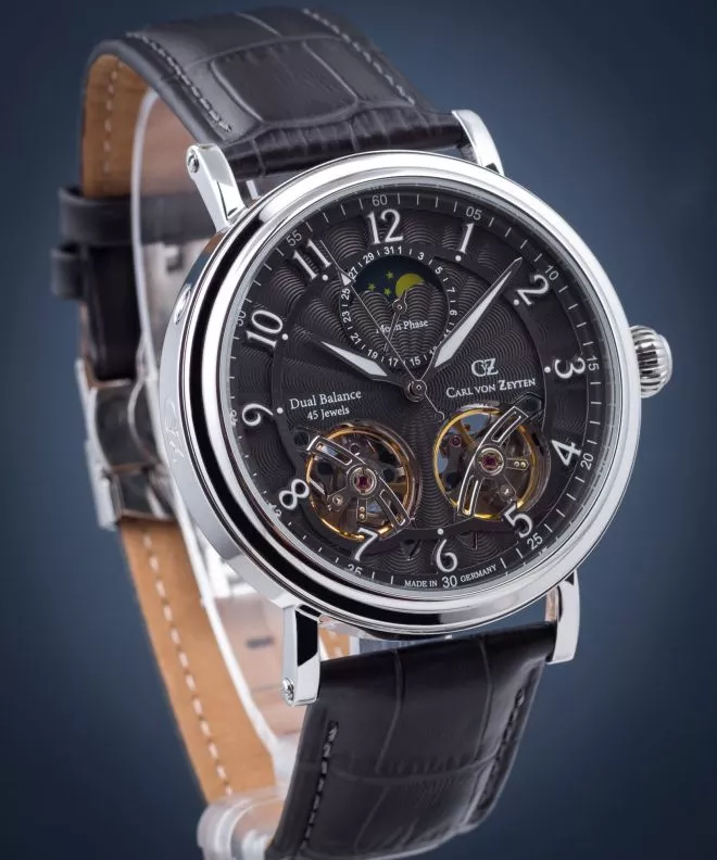 Pánské hodinky Carl von Zeyten Gernsbach Automatic Moon Phase CVZ0054GY CVZ0054GY