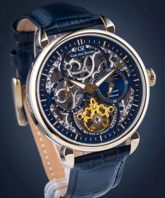 Pánské hodinky Carl von Zeyten Zeyten Neukirch Skeleton Automatic CVZ0005GBL CVZ0005GBL (CVZ0005GBLS)