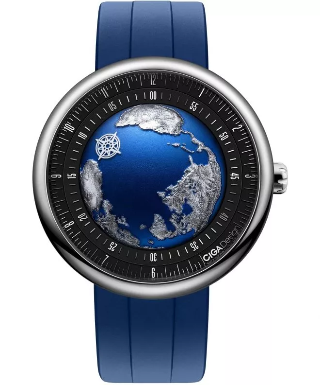 Hodinky Ciga Design U Series Blue Planet II Atlantic Titanium Automatic GPHG 2021 U039-TU01-W6U