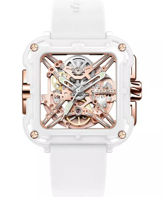 Hodinky Ciga Design X Series Machina Skeleton Ceramic Automatic X012-WR01-5WH