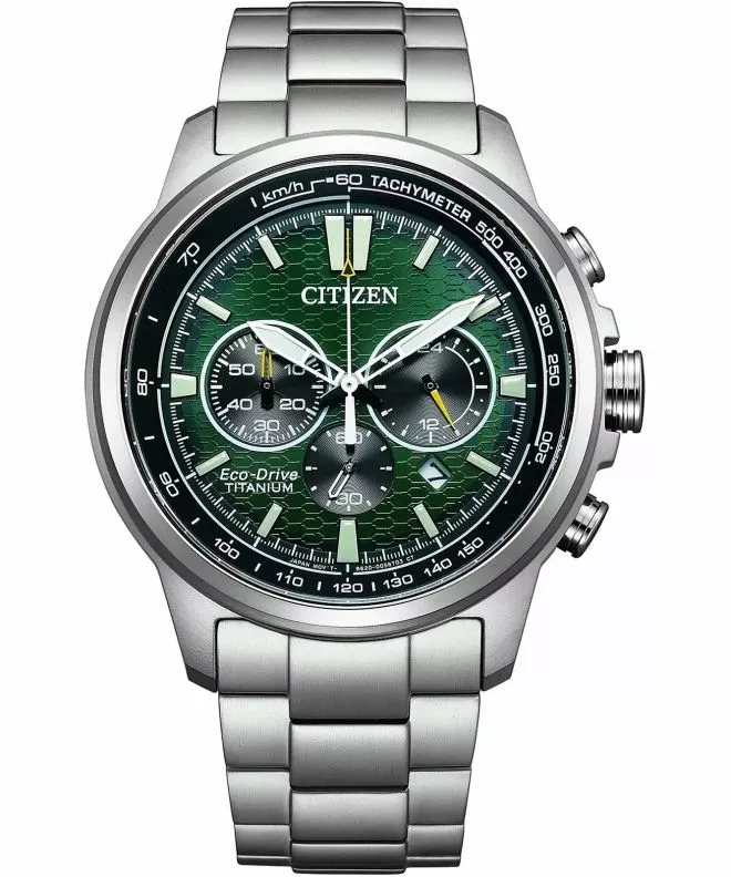 Hodinky pánské Citizen Eco-Drive Super Titanium Motor Chronograph CA4570-88X