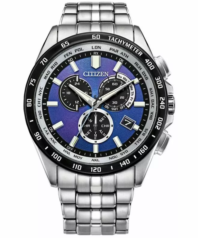 Hodinky pánské Citizen Radio Controlled Unite With Blue Chronograph Solar Limited Edition CB5874-81L