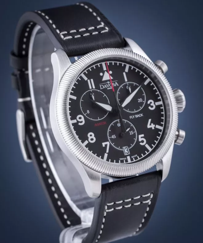 Pánské hodinky Davosa Aviator Flyback Chronograph 162.499.55 162.499.55