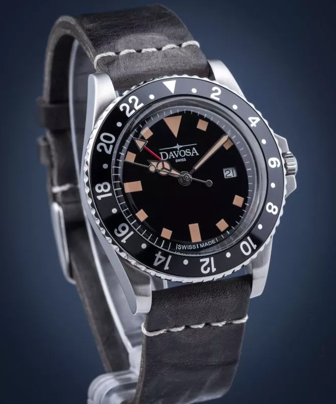 Pánské hodinky Davosa Vintage Diver GMT 162.500.55 162.500.55