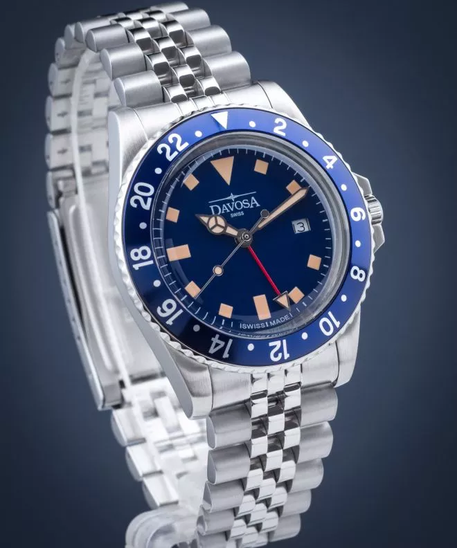Pánské hodinky Davosa Vintage Diver GMT 163.500.40 163.500.40