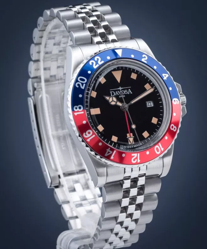 Pánské hodinky Davosa Vintage Diver GMT 163.500.90 163.500.90