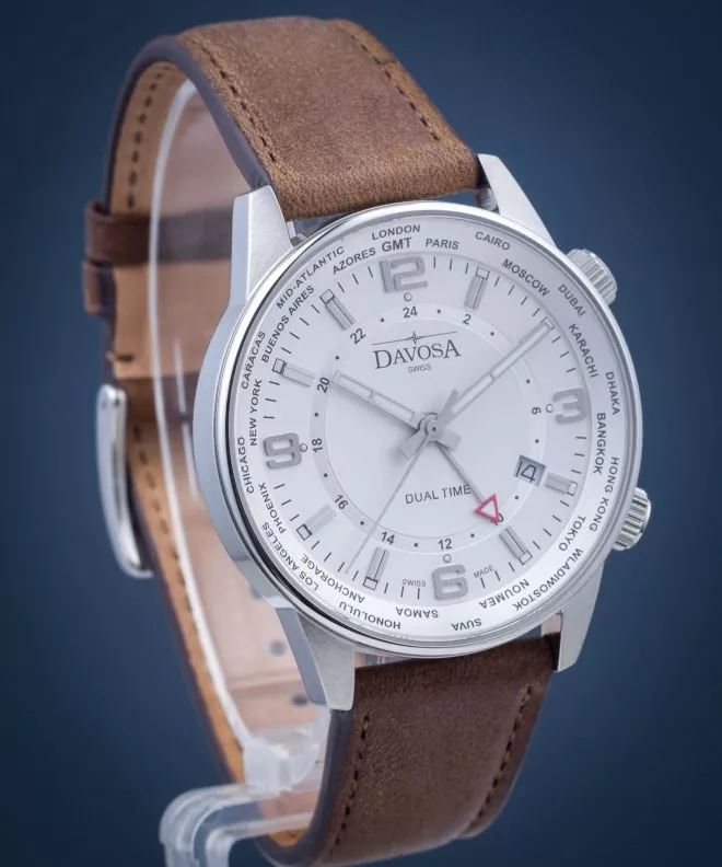 Pánské hodinky Davosa Vireo Dual Time GMT 162.492.15 162.492.15