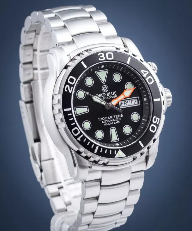 Pánské hodinky Deep Blue Pro Sea Diver 1000M Helium-Safe Automatic SEA1KBKBRC SEA1KBKBRC