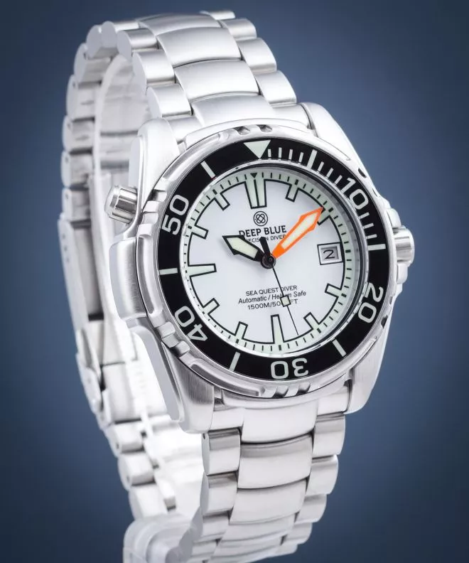 Pánské hodinky Deep Blue Sea Quest Diver 1500M Helium-Safe Automatic SEAQ42WHBRC SEAQ42WHBRC