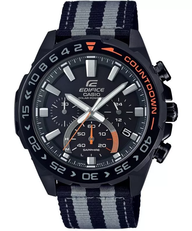 Hodinky pánské Casio Edifice Premium Sapphire Countdown Bezel Tough Solar EFS-S550BL-1AVUEF