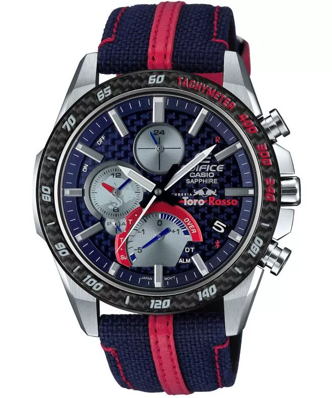 Pánské hodinky Casio Edifice Scuderia Toro Rosso Bluetooth Sync Tough Solar Limited EQB-1000TR-2AER EQB-1000TR-2AER