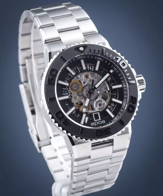Pánské hodinky Epos Sportive Diver Skeleton Automatic 3441.135.25.15.30 3441.135.25.15.30