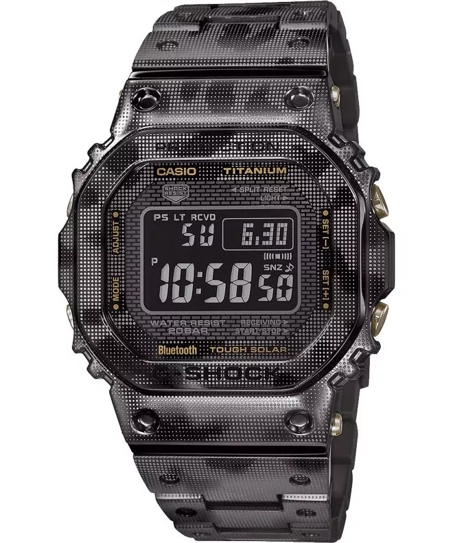 Pánské hodinky G-SHOCK G-STEEL The Origin Camo Bluetooth Sync Radio Solar Titanium Limited GMW-B5000TCM-1ER GMW-B5000TCM-1ER