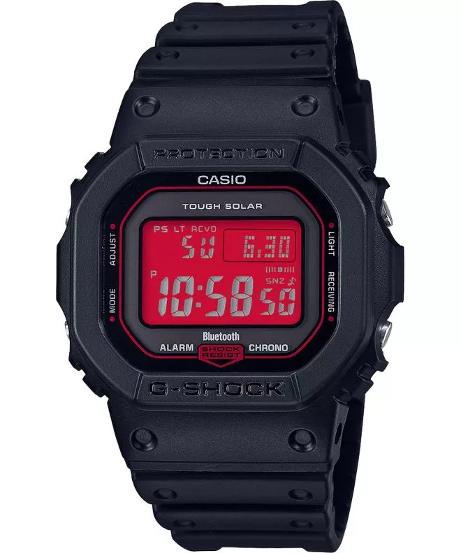 Pánské hodinky Casio G-Shock Original Red Adrenalin Bluetooth Sync Radio Solar GW-B5600AR-1ER GW-B5600AR-1ER
