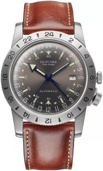 Pánské hodinky Glycine N°1 THE CHIEF GMT Automatic GL0183 GL0183