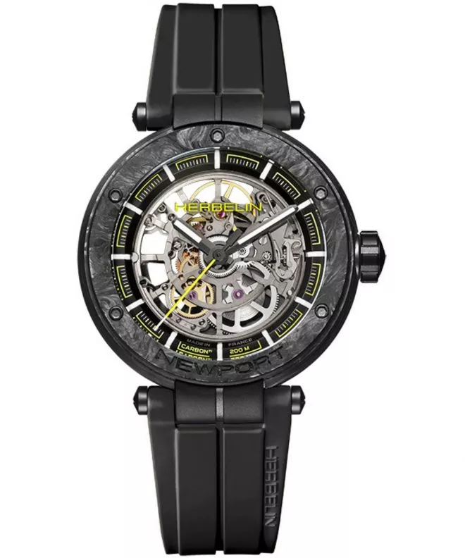Hodinky Herbelin Newport Carbon Skeleton Titanium Automatic Limited Edition 1888SQCTN14CA