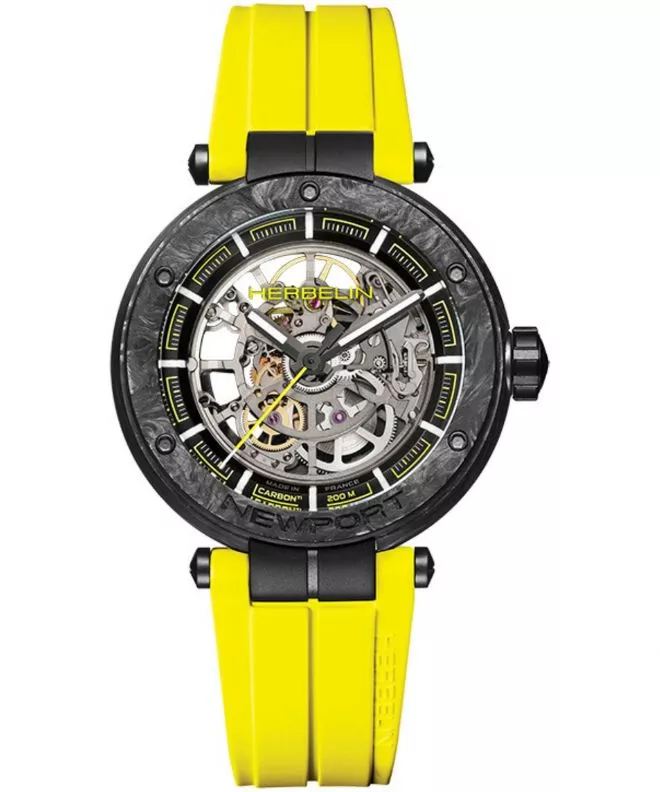 Hodinky Herbelin Newport Carbon Skeleton Titanium Automatic Limited Edition 1888SQCTN14CY
